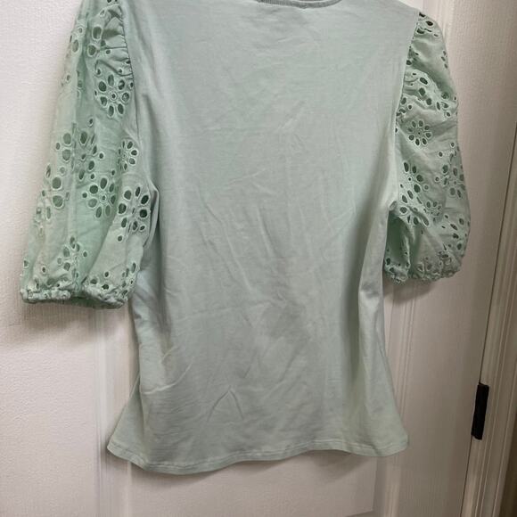 Laundry by Shelli Segal wrap top mint green Sz XL NWT - Picture 6 of 6